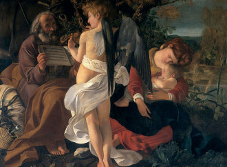 When Caravaggio painted the Flight into Egypt on a tablecloth