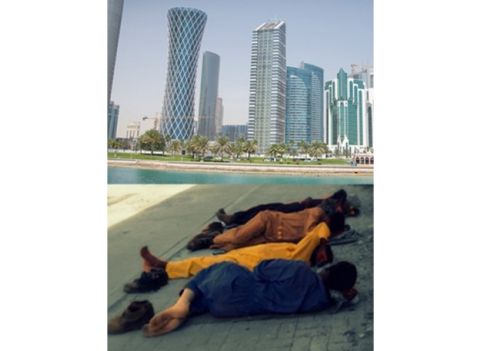 Qatar, immigrati dormono all'addiaccio