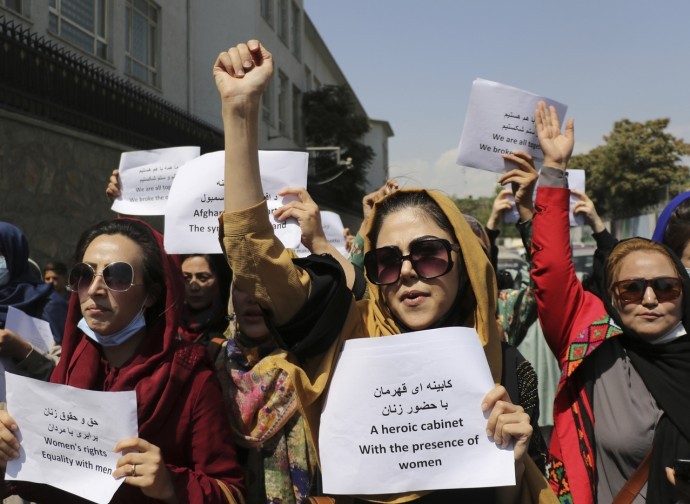 Afghan women protest in Kabul