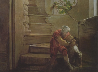 The unmerciful servant in a painting by Fetti