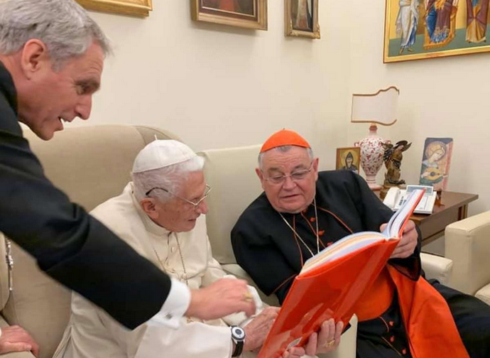 Cardinal Duka with pope Benedict XVI