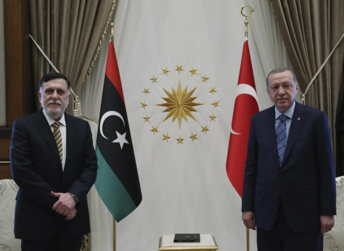 Al Sarraj and Turkish president Erdogan