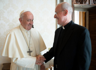 Father James Martin with pope Francis