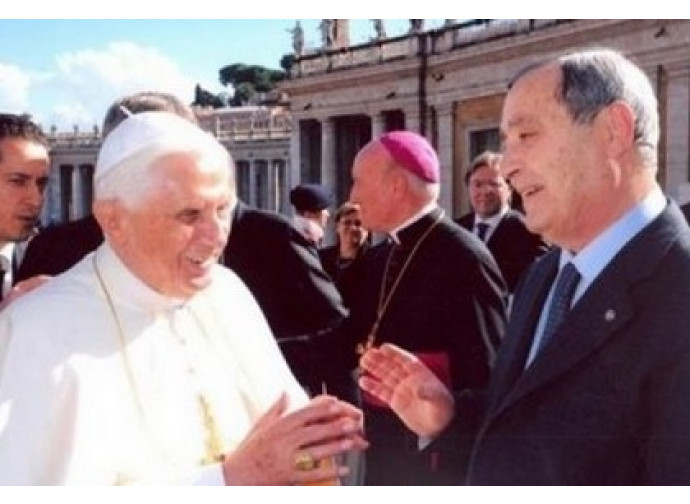 Pope Benedict with Vittorio Messori