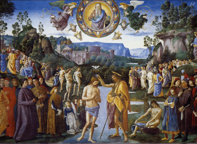 Pietro Perugino, Baptism of Christ, Sistine Chapel