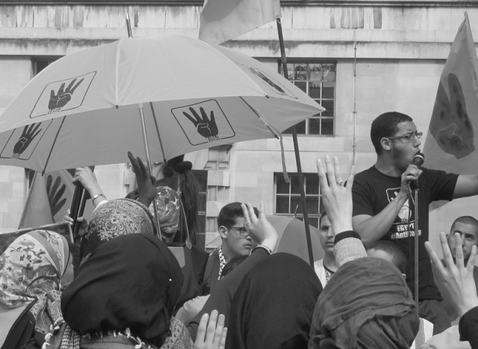 Manifestazione dei Fratelli Musulmani a Londra