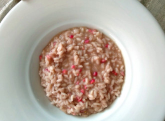 Risotto with pomegranate