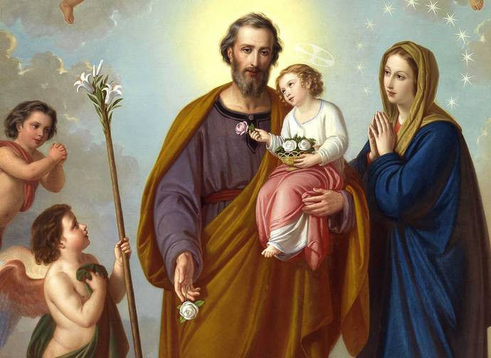 Saint Joseph with Jesus and the Virgin Mary