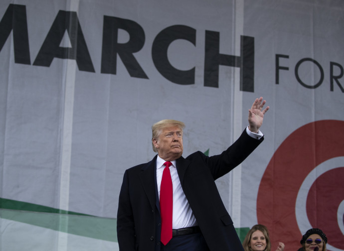 President Trump partecipating to the March for Life