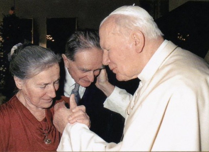 Wanda Poltawska with John Paul II